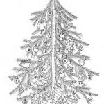 Large Christmas Tree Coloring Pages