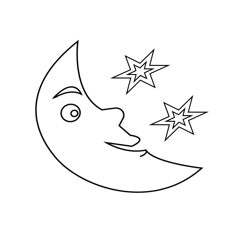 Moon Coloring Pages to Print
