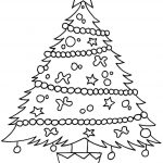 Realistic Christmas Tree Coloring Pages
