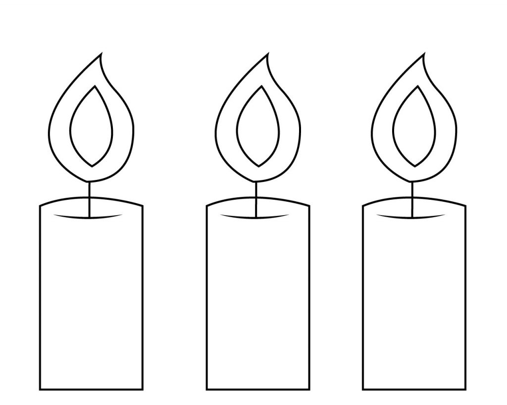 Candle Coloring Page
