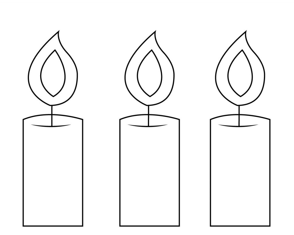 Candle Coloring Page For Your Little Ones Birthday Christmas Simple Easter And Cupcake With