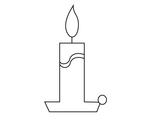 Candle Coloring Page For Your Little Ones – Free Coloring Pages for Kids