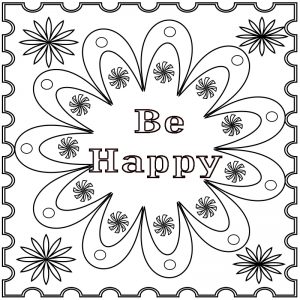 Coloring Pages for Adults Positive Quotes