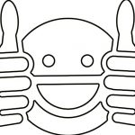 Emoji Coloring pages Thumbs Up