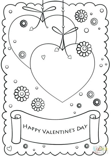 763 Valentine’s Day Cards, Sheets, Coloring Pages – Free Coloring Pages ...