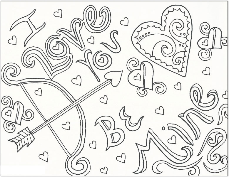 Valentines Coloring Pages Free