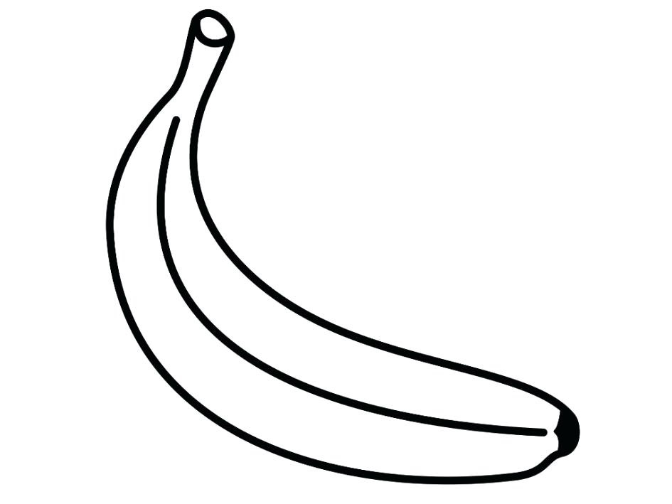 Free Banana Coloring Pages for Kids