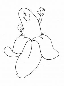 Free Printable Banana Coloring Pages