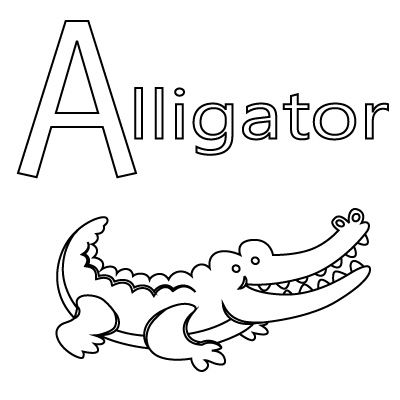 25 Letter A Coloring Pages and Pictures – Free Coloring Pages for Kids