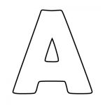 Easy Letter A coloring pages