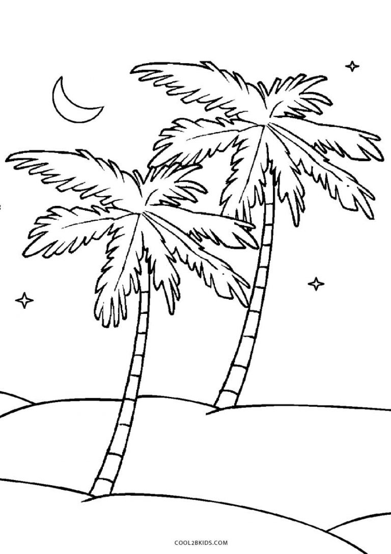 Palm Tree Coloring Pages – Free Coloring Pages for Kids