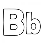 Big and small Letter B Coloring Pages