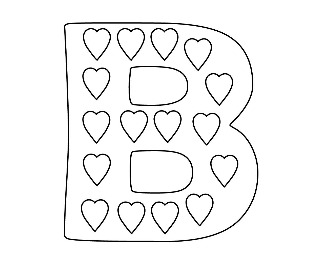 Letter B Coloring Pages To Print Free Coloring Pages For Kids