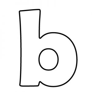 Lowercase B Coloring Pages