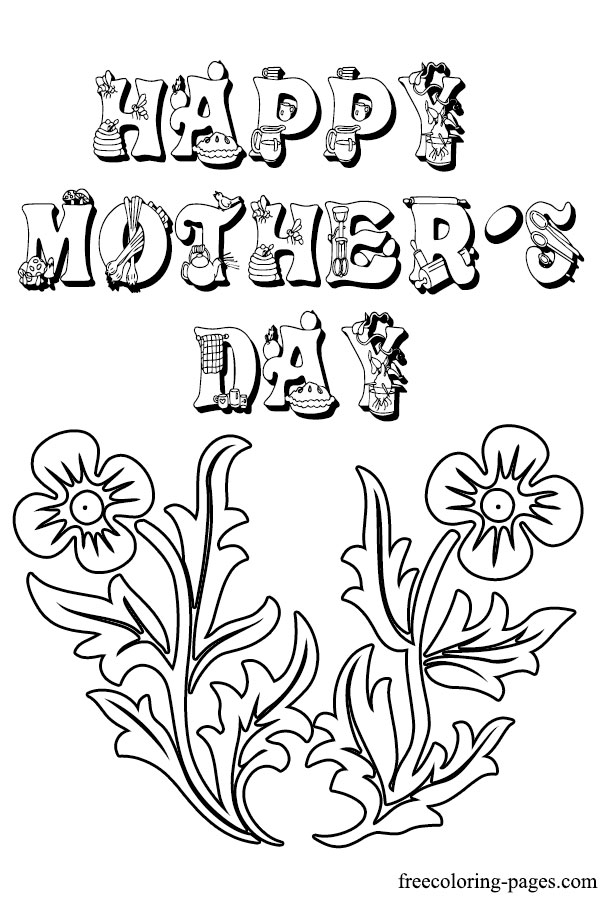 Mothers Day Coloring Pages printables