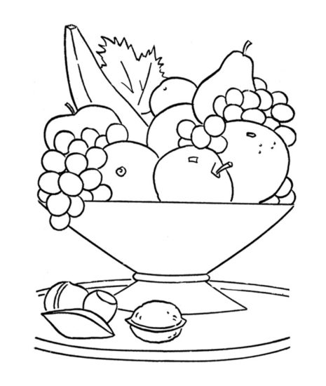 120+ Fruit Coloring Pages for Kids, Preschoolers and Adults – Free ...