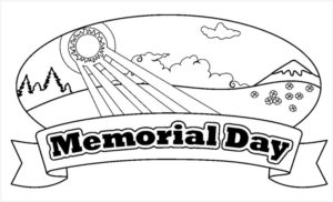happy memorial day coloring pages