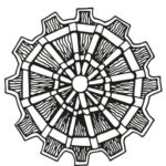 4 gear wheel coloring pages