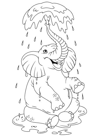 elephant coloring pages to print free