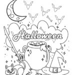 halloween coloring pages cat