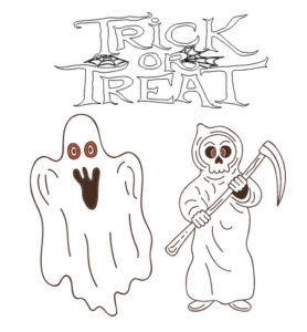 halloween coloring pages scary