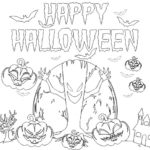 horror scary halloween coloring pages