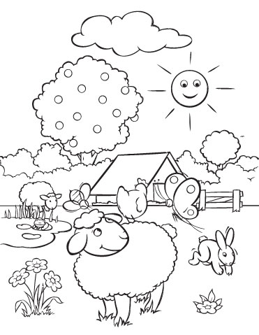 old mcdonalds farm coloring pages
