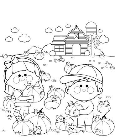 scenery realistic farm coloring pages