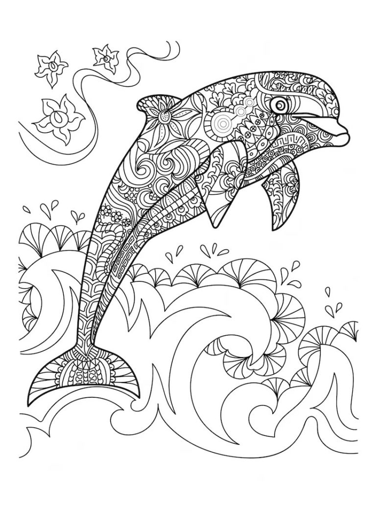 41+ Awsome Dolphin Coloring Pages – Free Coloring Pages for Kids