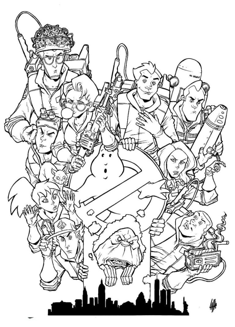 45+ Ghostbusters Coloring Pages – Free Coloring Pages for Kids