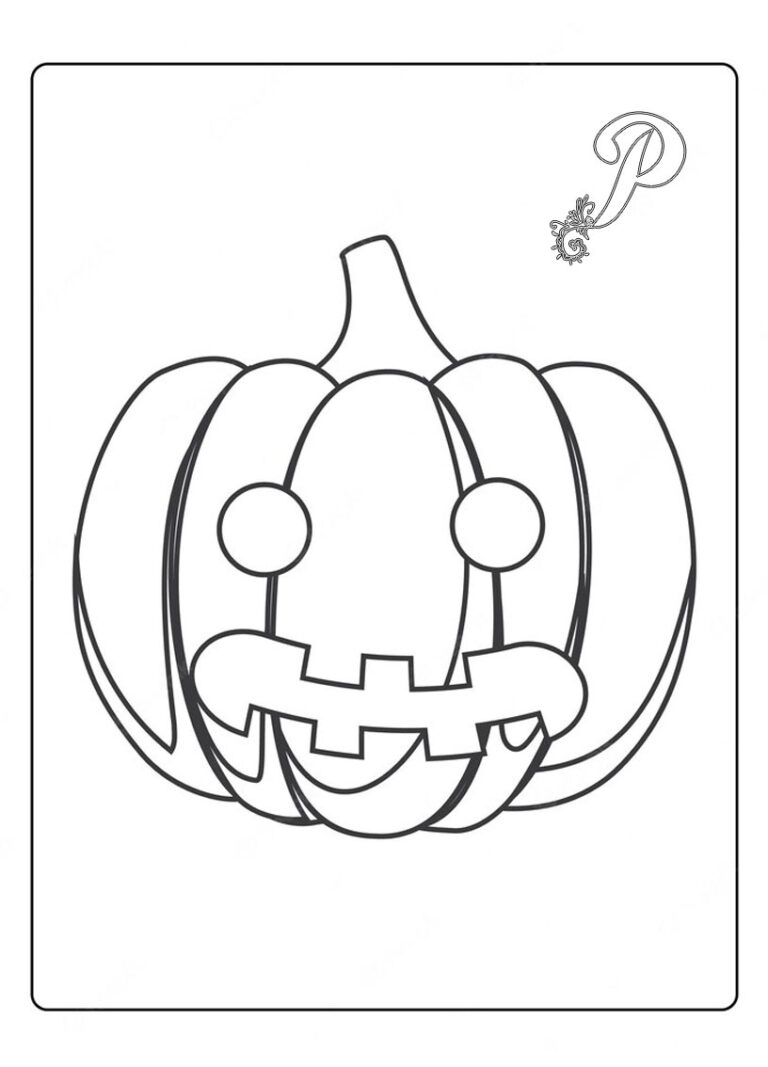 35+ Pumpkin Pictures To Color – Free Coloring Pages for Kids