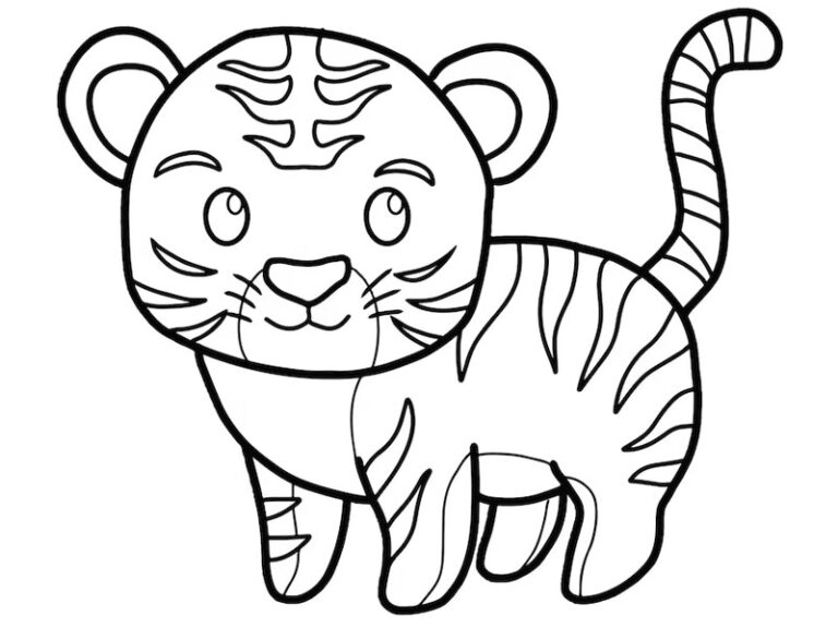 31+ Tiger Coloring Pages – Free Coloring Pages for Kids