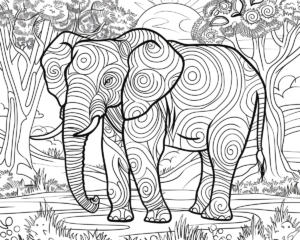 Elephant Coloring Pages Free Download – Free Coloring Pages for Kids